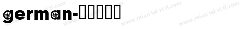 german字体转换
