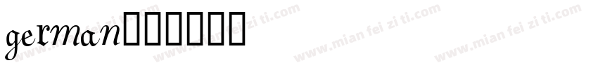 german字体转换