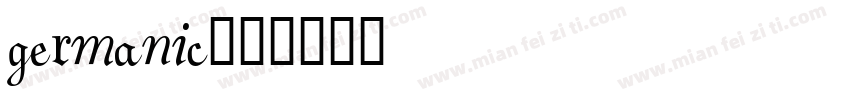 germanic字体转换