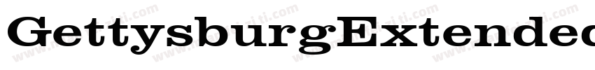 GettysburgExtended字体转换