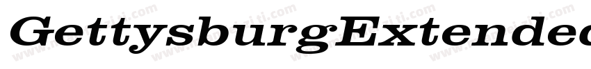 GettysburgExtended字体转换