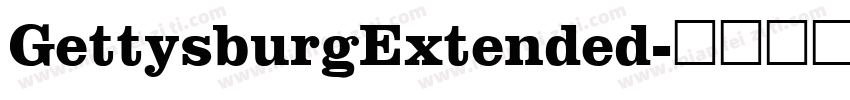 GettysburgExtended字体转换