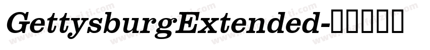 GettysburgExtended字体转换