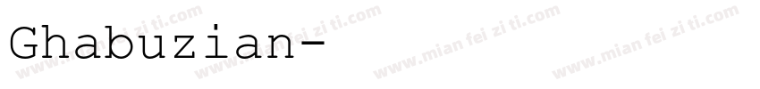 Ghabuzian字体转换
