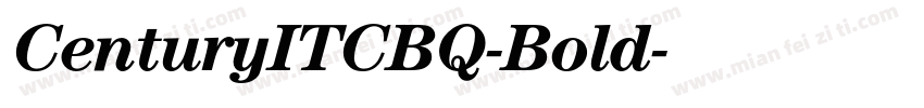 CenturyITCBQ-Bold字体转换