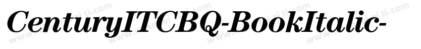 CenturyITCBQ-BookItalic字体转换