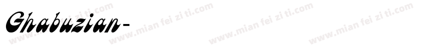 Ghabuzian字体转换