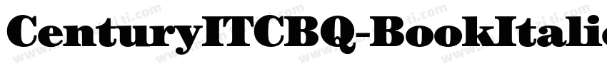 CenturyITCBQ-BookItalic字体转换