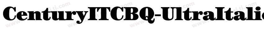 CenturyITCBQ-UltraItalic字体转换
