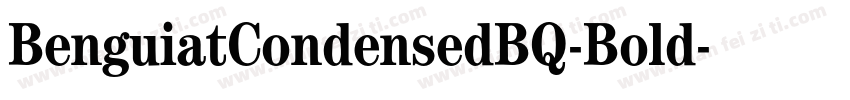 BenguiatCondensedBQ-Bold字体转换