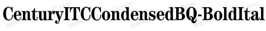 CenturyITCCondensedBQ-BoldItalic字体转换