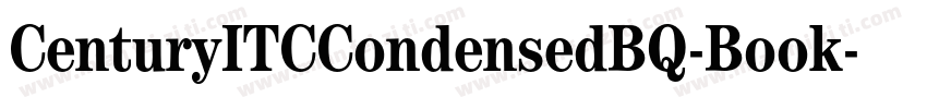 CenturyITCCondensedBQ-Book字体转换