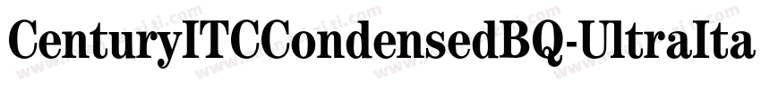 CenturyITCCondensedBQ-UltraItalic字体转换