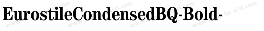 EurostileCondensedBQ-Bold字体转换