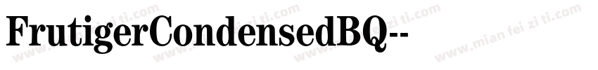FrutigerCondensedBQ-字体转换