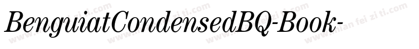 BenguiatCondensedBQ-Book字体转换