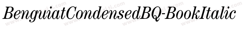 BenguiatCondensedBQ-BookItalic字体转换