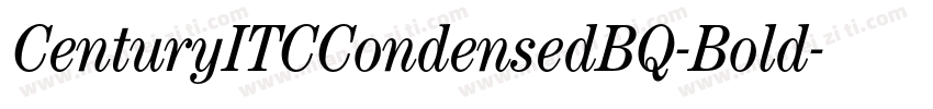 CenturyITCCondensedBQ-Bold字体转换