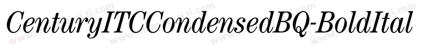 CenturyITCCondensedBQ-BoldItalic字体转换
