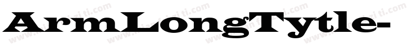 ArmLongTytle字体转换