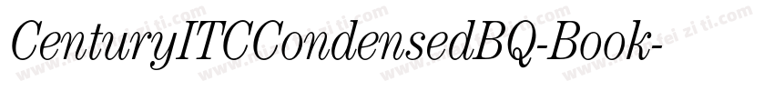 CenturyITCCondensedBQ-Book字体转换