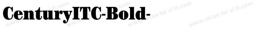 CenturyITC-Bold字体转换