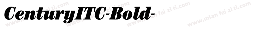 CenturyITC-Bold字体转换