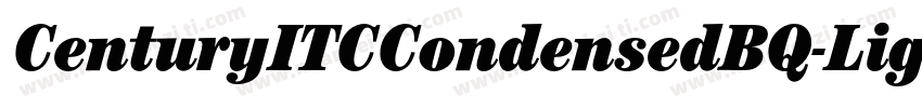 CenturyITCCondensedBQ-LightItalic字体转换