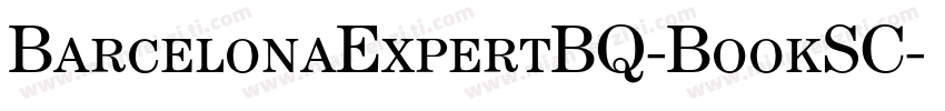 BarcelonaExpertBQ-BookSC字体转换