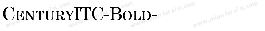 CenturyITC-Bold字体转换