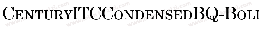 CenturyITCCondensedBQ-Bold字体转换