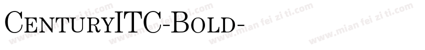 CenturyITC-Bold字体转换