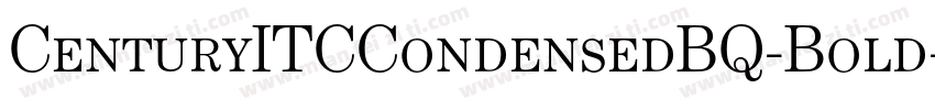 CenturyITCCondensedBQ-Bold字体转换