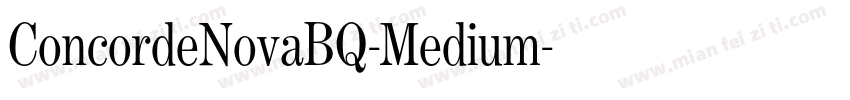 ConcordeNovaBQ-Medium字体转换