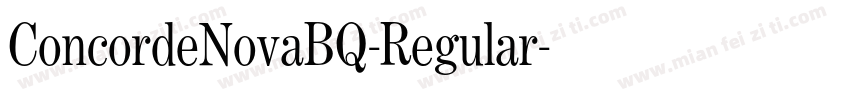ConcordeNovaBQ-Regular字体转换