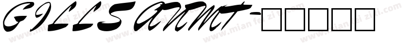 GILLSANMT字体转换