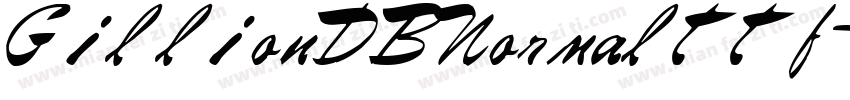 GillionDBNormalttf字体转换