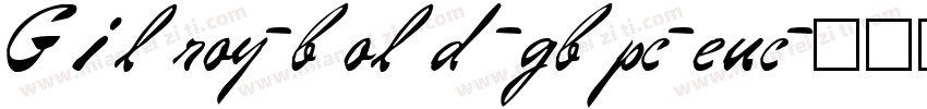 Gilroy-bold-gbpc-euc字体转换