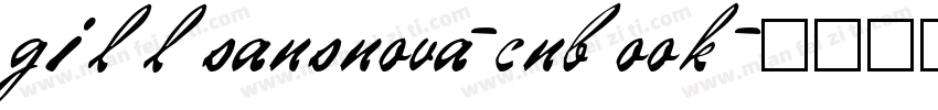 gillsansnova-cnbook字体转换