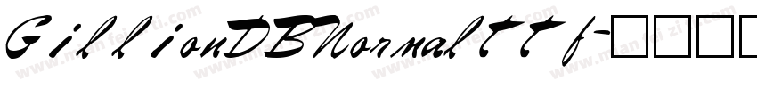 GillionDBNormalttf字体转换