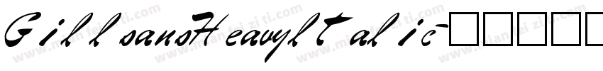 GillsansHeavyltalic字体转换