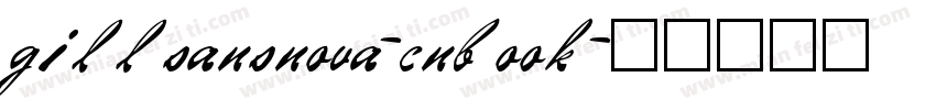 gillsansnova-cnbook字体转换