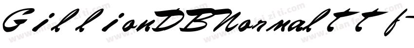 GillionDBNormalttf字体转换