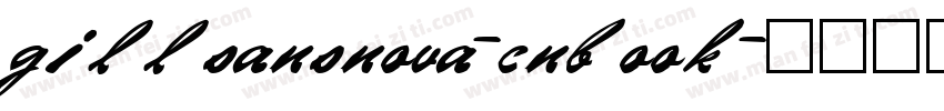 gillsansnova-cnbook字体转换