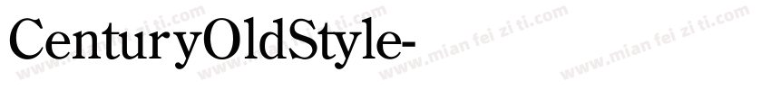 CenturyOldStyle字体转换