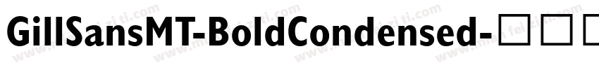 GillSansMT-BoldCondensed字体转换