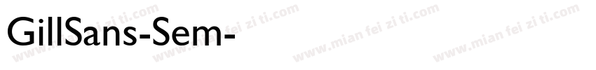 GillSans-Sem字体转换