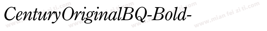 CenturyOriginalBQ-Bold字体转换