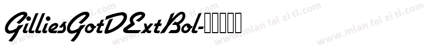 GilliesGotDExtBol字体转换