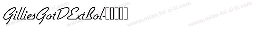 GilliesGotDExtBol字体转换